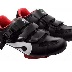 Peloton Black and Red Cycling Shoes with Secure Straps